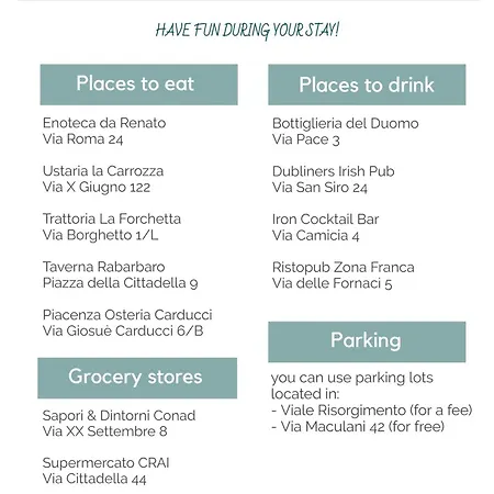 Locazione Turistica Da Lena Piacenza